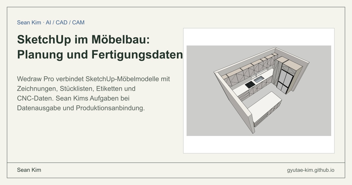 Cover des Wedraw Pro-Projekts zur Verknüpfung von Möbeldesign und Fertigungsdaten.